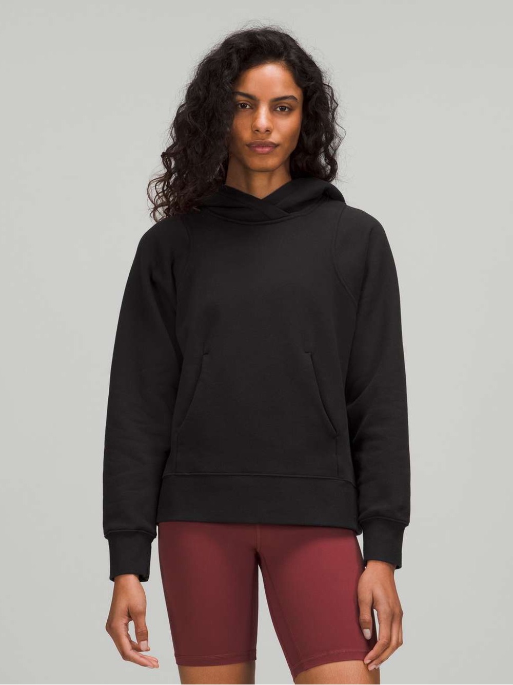 Lululemon Loungeful Hoodie Black Size 2 Pullover Hooded Relaxed
